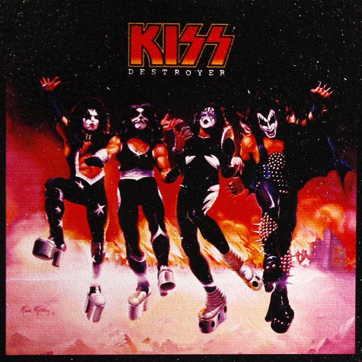 Кожаная нашивка Kiss Destroyer - фото 1 - rockbunker.ru