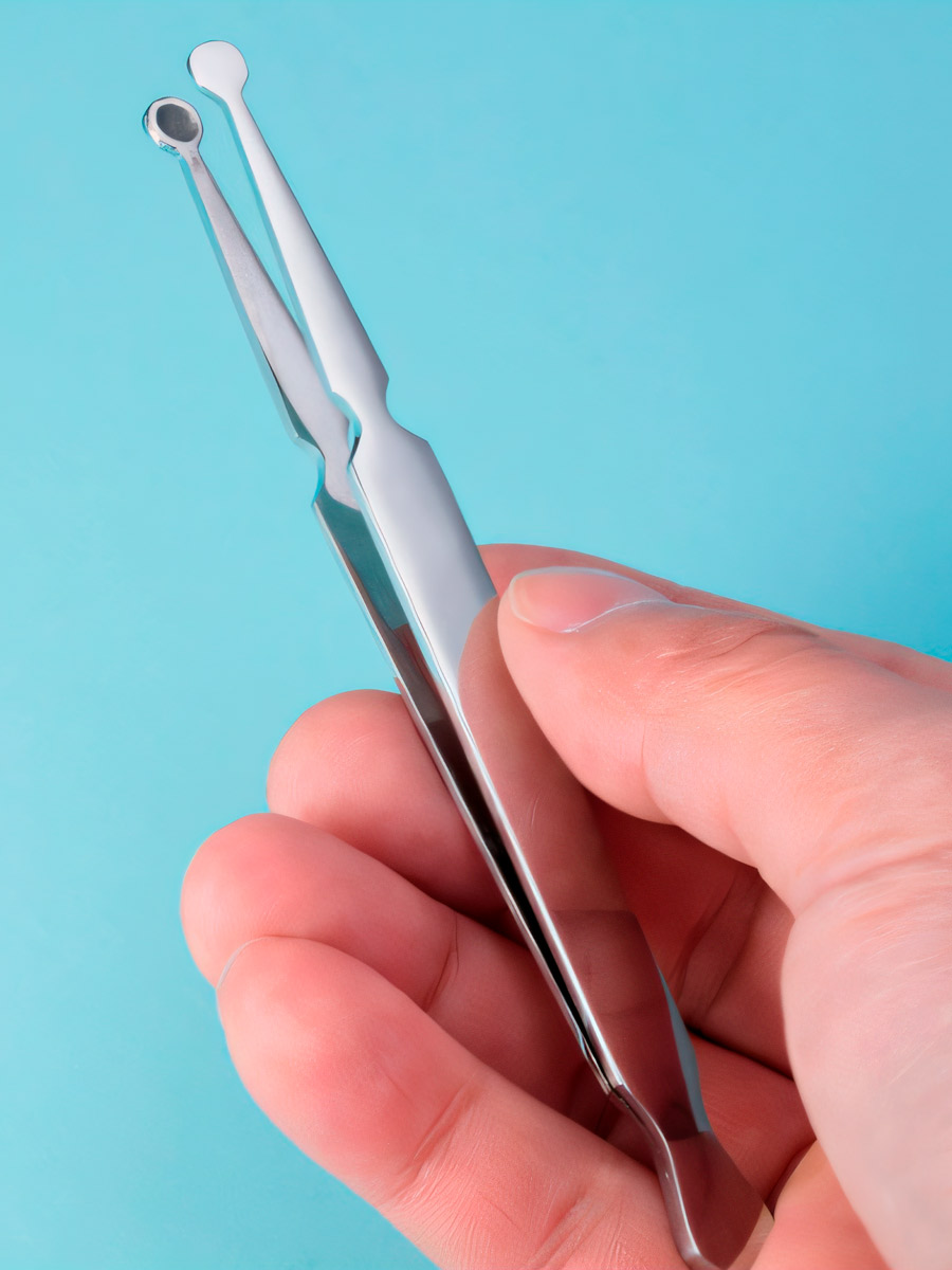 Пинцет -держатель без фиксатора - фото 1 - rockbunker.ru