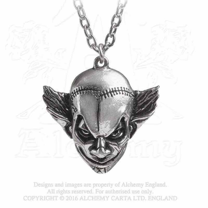 Кулон Alchemy Gothic P784 Evil Clown Face Pendant - фото 1 - rockbunker.ru