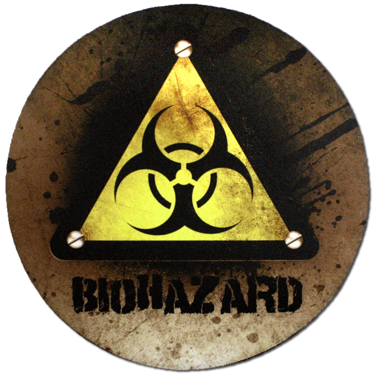 Коврик для мыши RockMerch Biohazard - фото 1 - rockbunker.ru