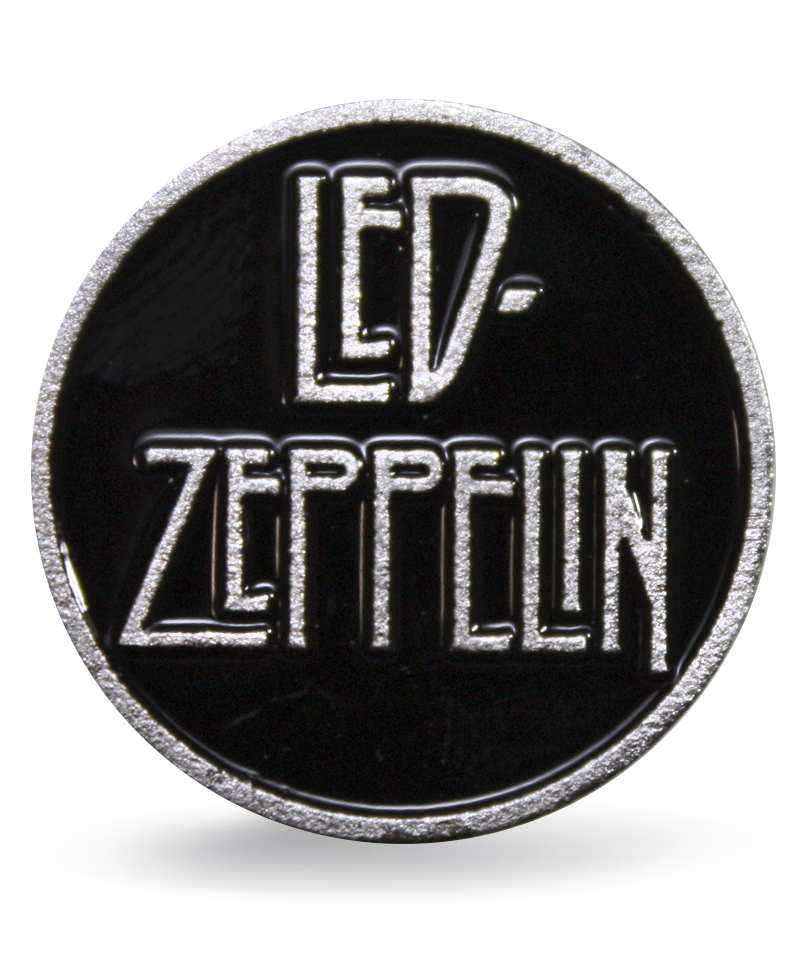 Значок алюминиевый Led Zeppelin - фото 1 - rockbunker.ru