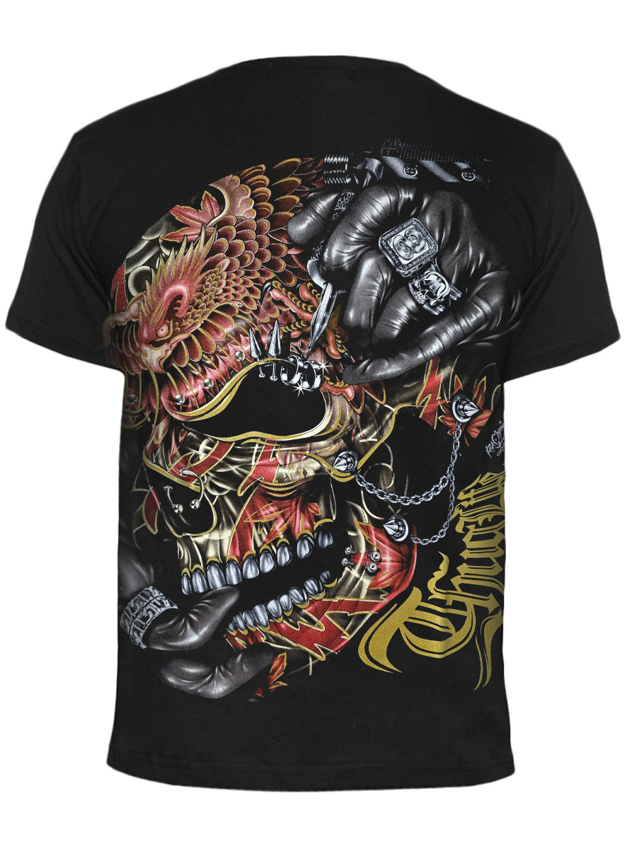 Футболка Rock Chang Tattooed Skull - фото 2 - rockbunker.ru