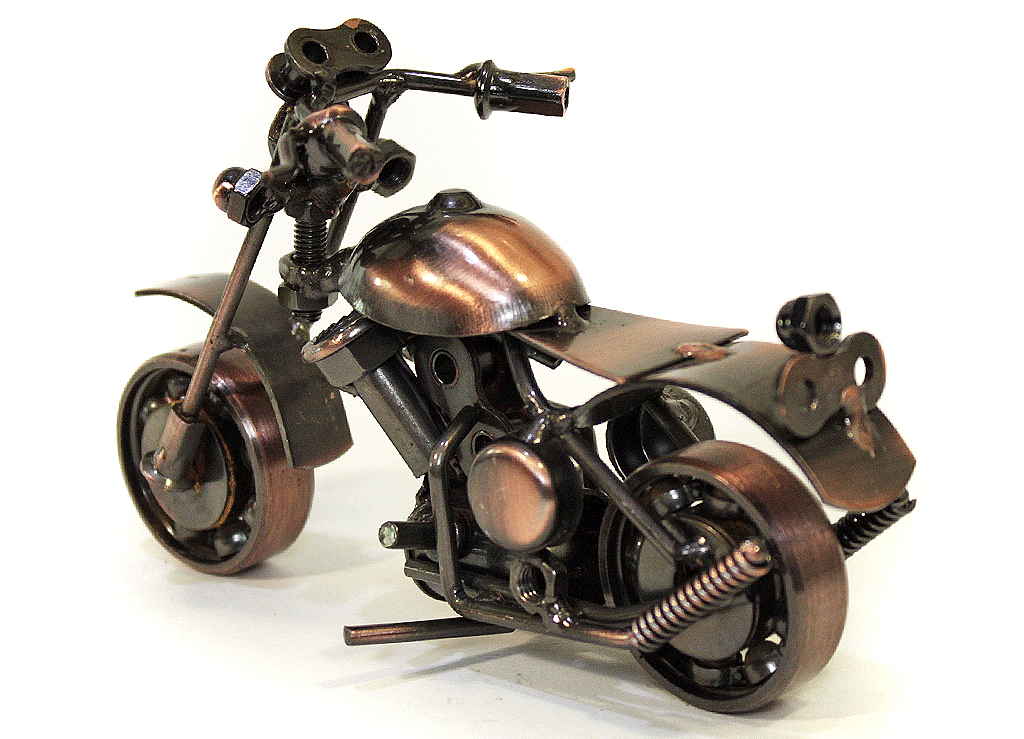 Сувенирная модель Мотоцикл ручной работы МРС024 - фото 3 - rockbunker.ru