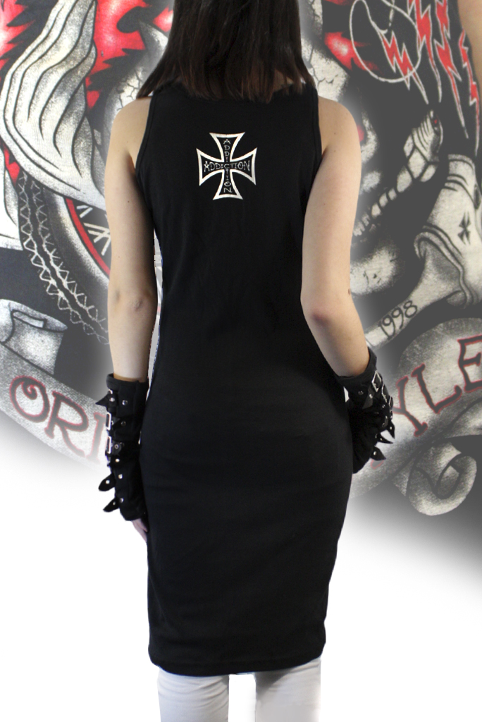 Платье Череп с крыльями - фото 2 - rockbunker.ru