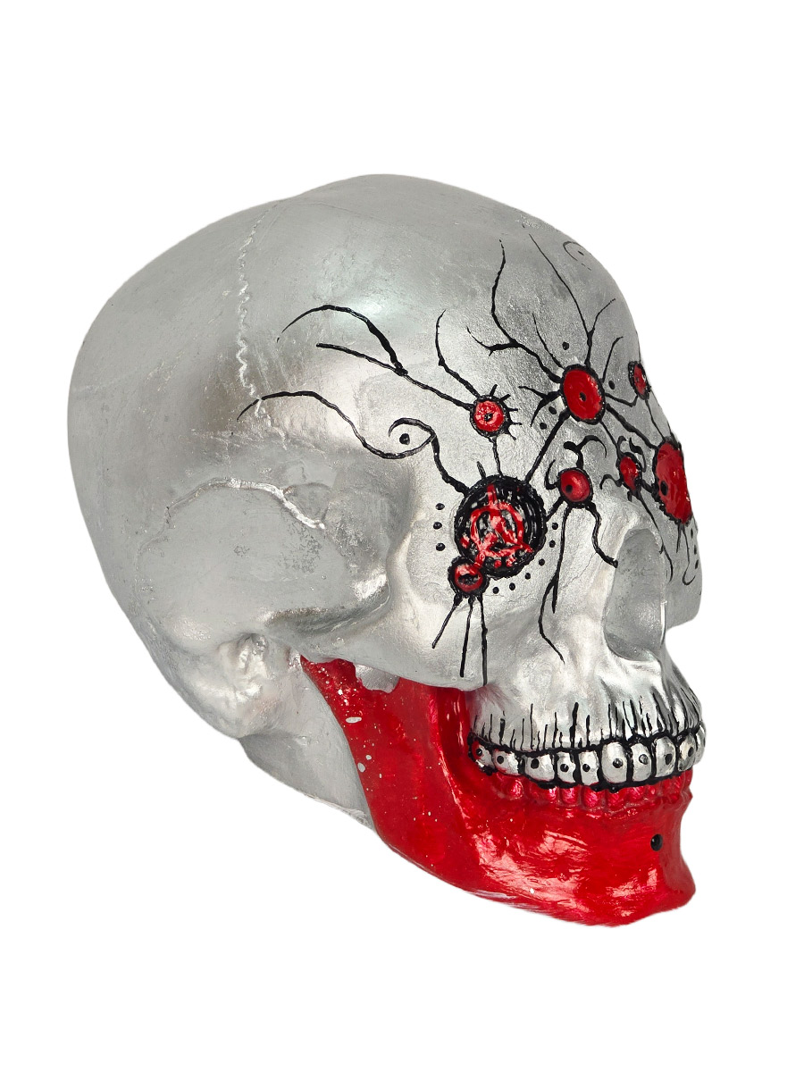 Череп Декоративный Кибер Псих - фото 1 - rockbunker.ru