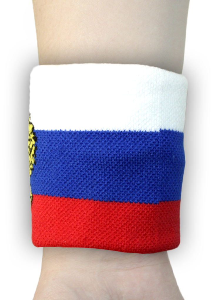 Напульсник Флаг России с гербом - фото 2 - rockbunker.ru