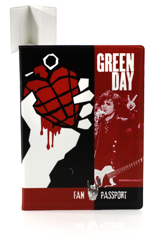 Обложка на паспорт RockMerch Green Day - фото 1 - rockbunker.ru