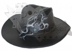 Шляпа кожаная с гитарой - фото 2 - rockbunker.ru