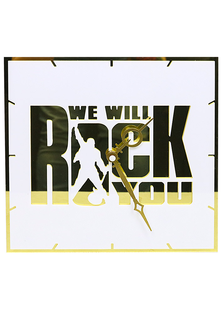 Часы настенные We Wil Rock You - фото 1 - rockbunker.ru