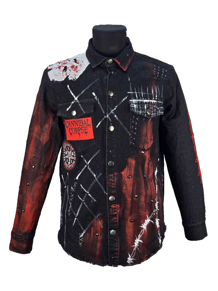 Рубашка кастомная Кобра - фото 1 - rockbunker.ru