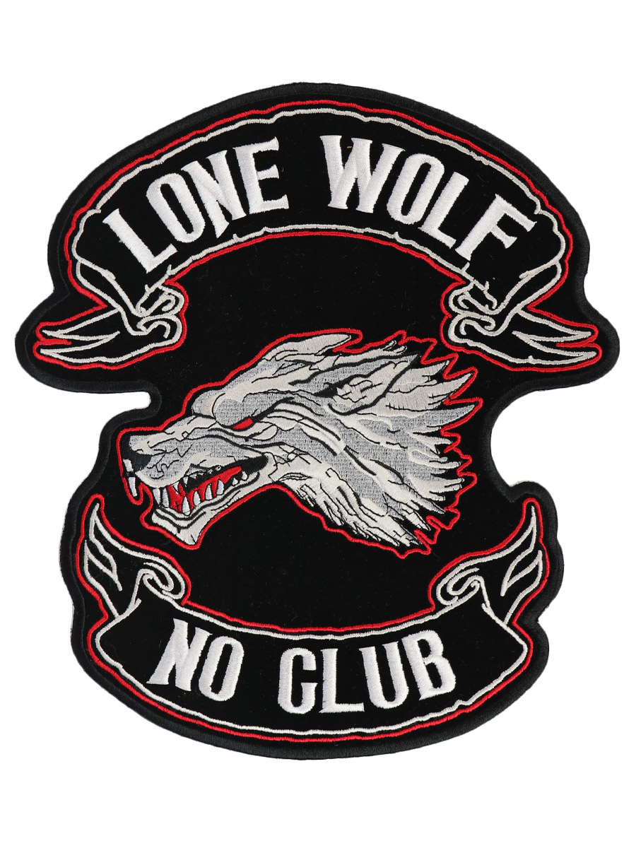 Термонашивка на спину Lone wolf  - фото 1 - rockbunker.ru