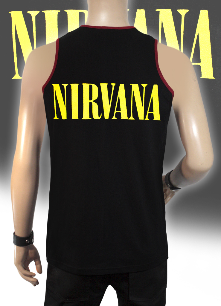 Майка RockMerch Nirvana - фото 2 - rockbunker.ru