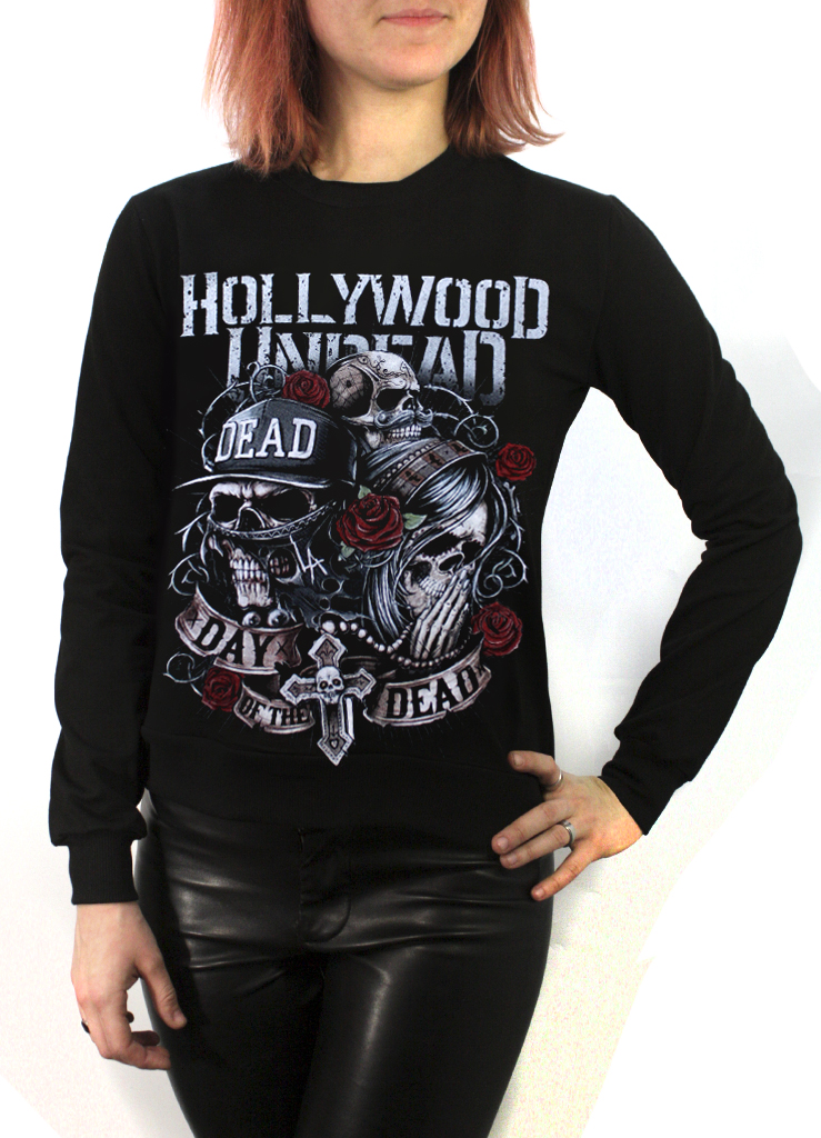 Свитшот RockMerch Hollywood Undead Day Of The Dead - фото 1 - rockbunker.ru