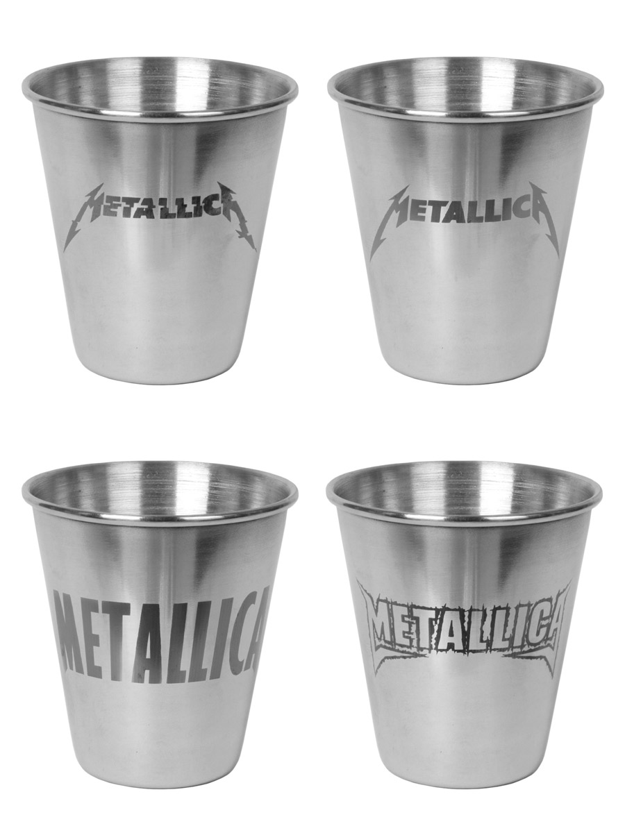 Набор стаканов походный RockMerch Metallica - фото 6 - rockbunker.ru