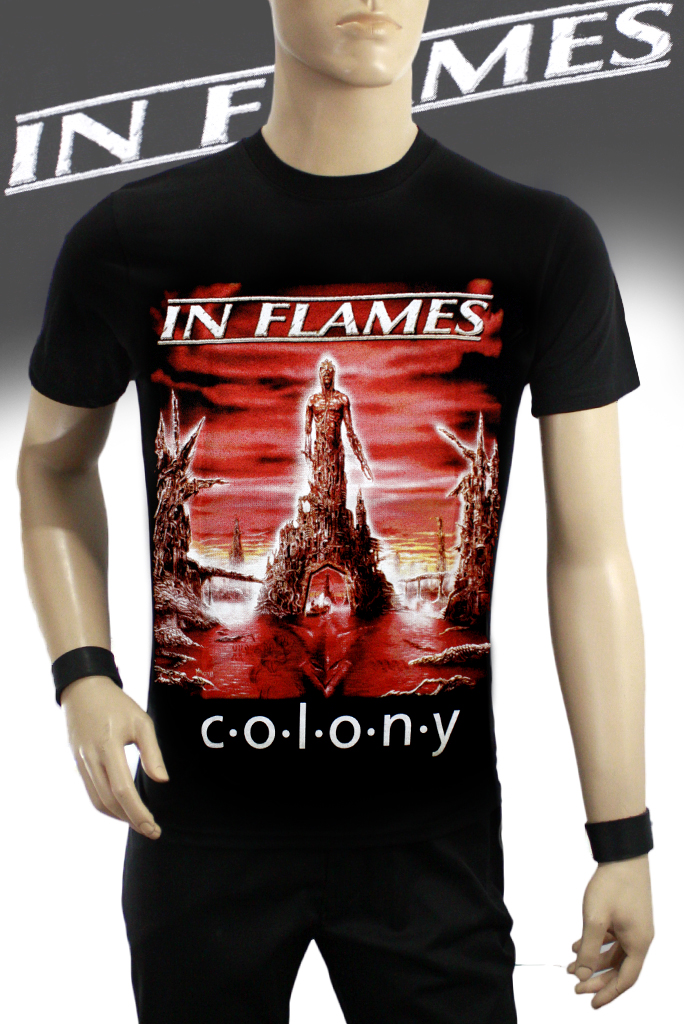 Футболка Hot Rock In Flames Colony - фото 1 - rockbunker.ru