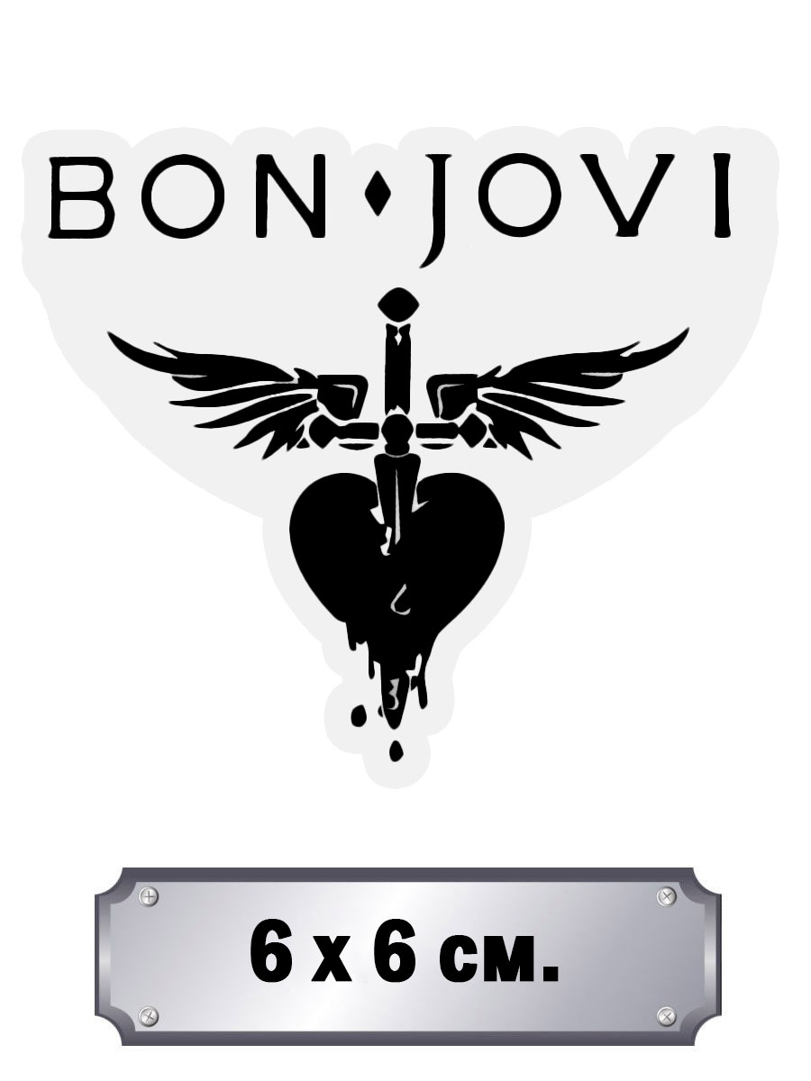Стикер Bon Jovi - фото 1 - rockbunker.ru