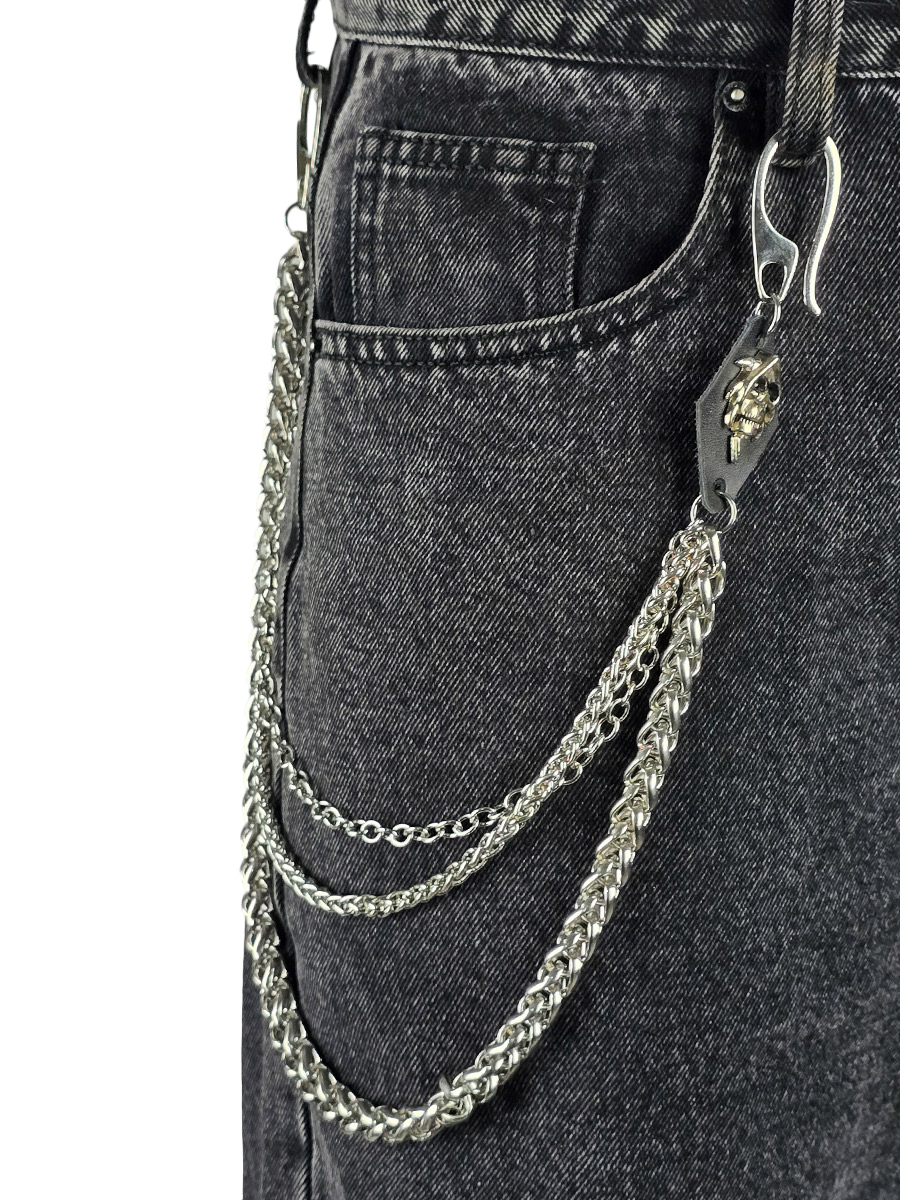 Цепь декоративная тройная Смерть - фото 1 - rockbunker.ru