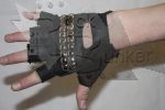 Перчатки кожаные без пальцев Кастет - фото 2 - rockbunker.ru