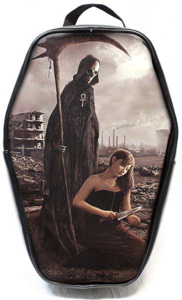 Рюкзак-гробик Смерть и девушка - фото 1 - rockbunker.ru