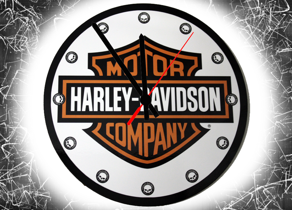 Часы настенные RockMerch Harley-Davidson - фото 1 - rockbunker.ru
