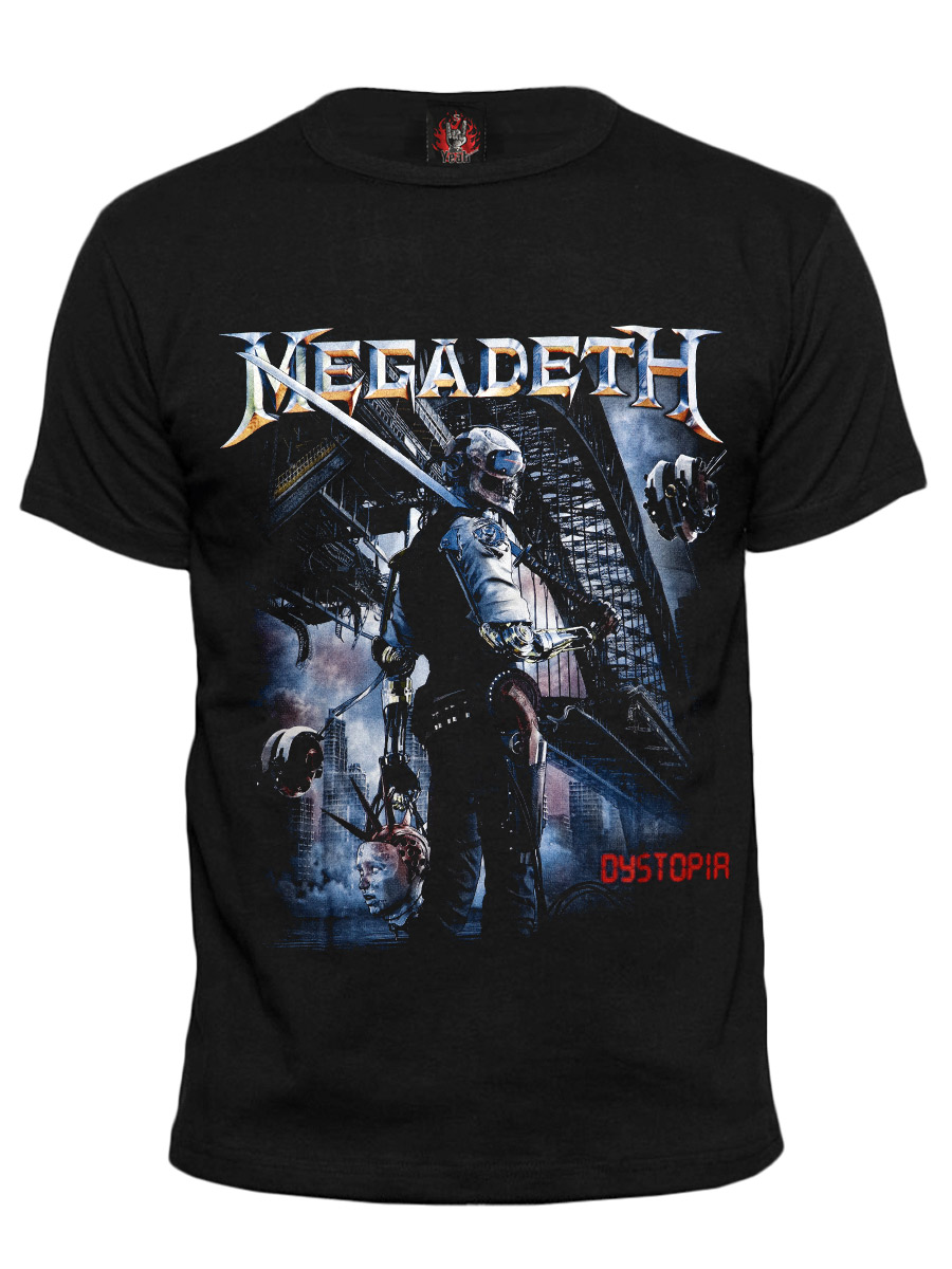 Футболка Hot Rock Megadeth Dystopia - фото 1 - rockbunker.ru