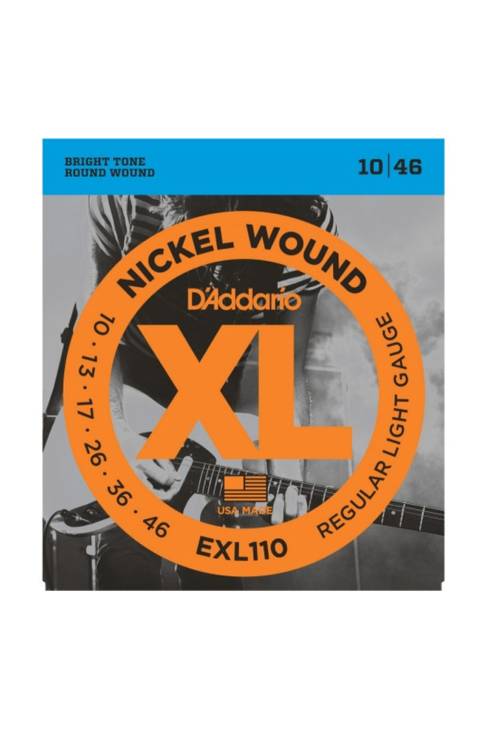 Комплект струн D'Addario EXL110 Regular Light Gauge для электрогитары - фото 1 - rockbunker.ru