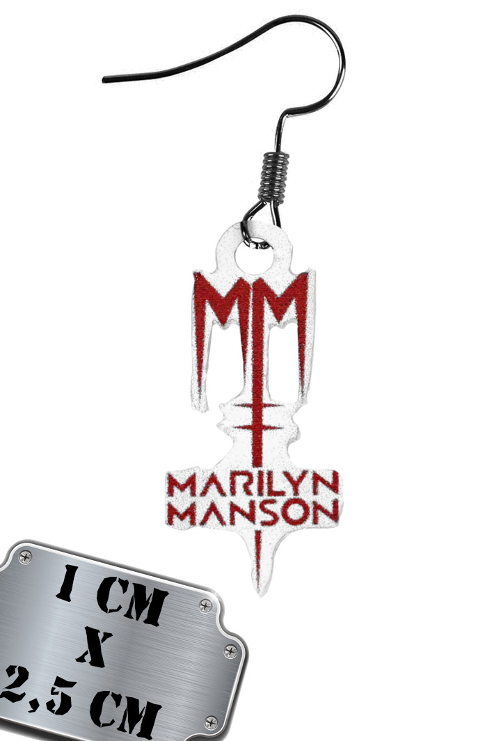 Серьга Marilyn Manson - фото 1 - rockbunker.ru