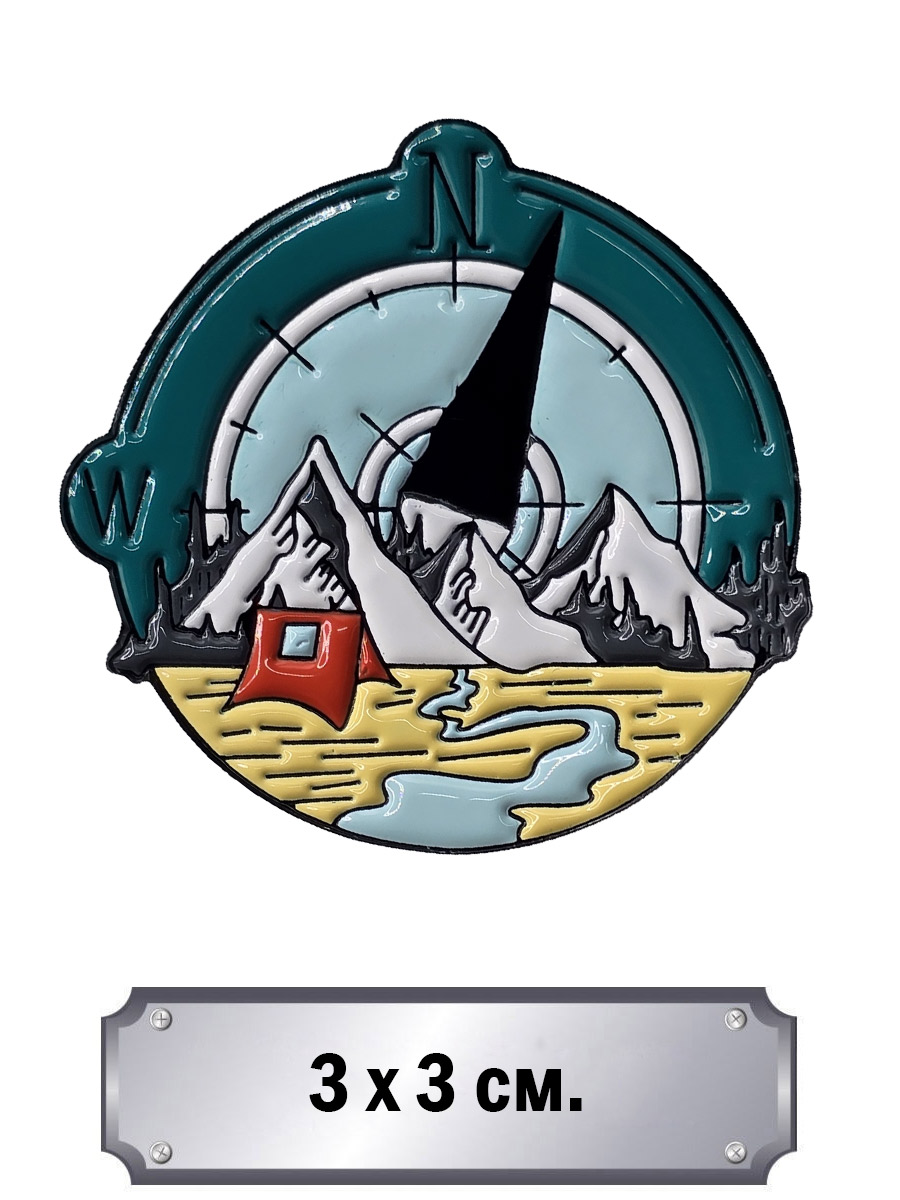 Значок Компас - фото 1 - rockbunker.ru