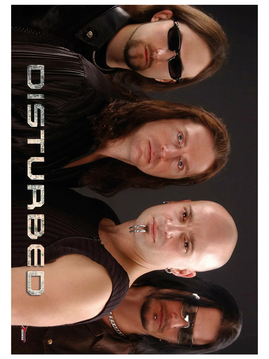 Плакат самоклеющийся на стену Disturbed - фото 1 - rockbunker.ru