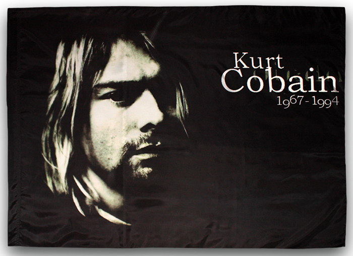Флаг Kurt Cobain - фото 2 - rockbunker.ru