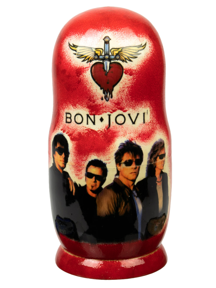 Матрешка Bon Jovi - фото 2 - rockbunker.ru