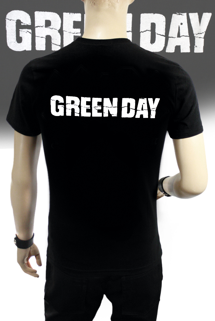 Футболка Hot Rock Green Day Awesome - фото 2 - rockbunker.ru