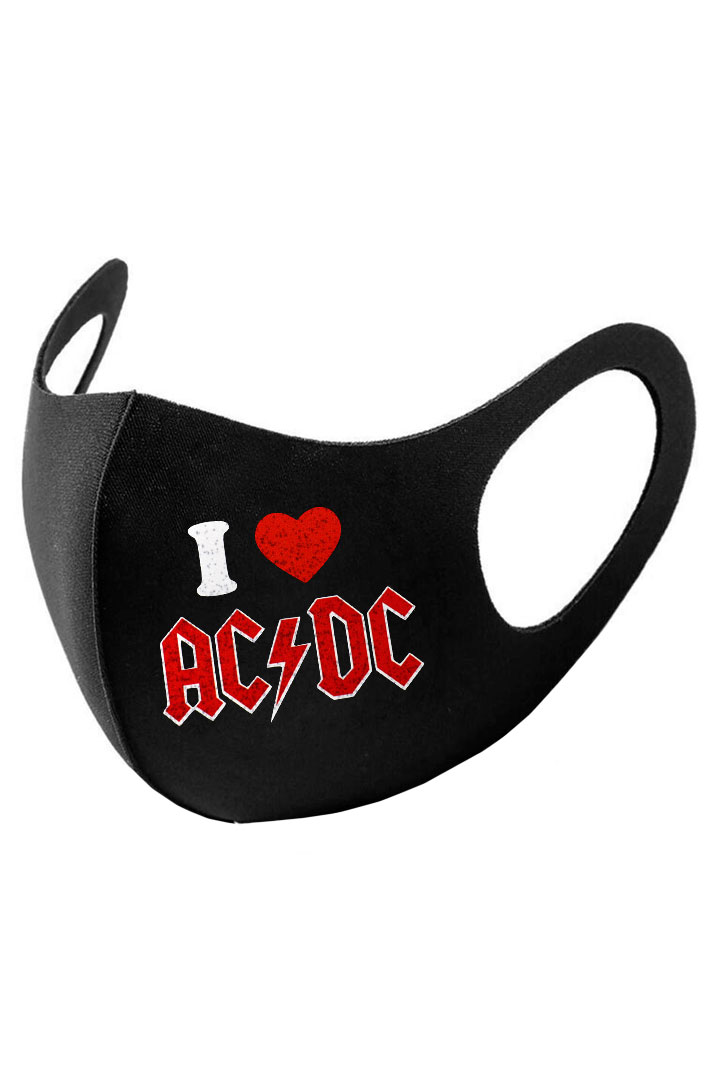 Маска I Love AC DC - фото 1 - rockbunker.ru