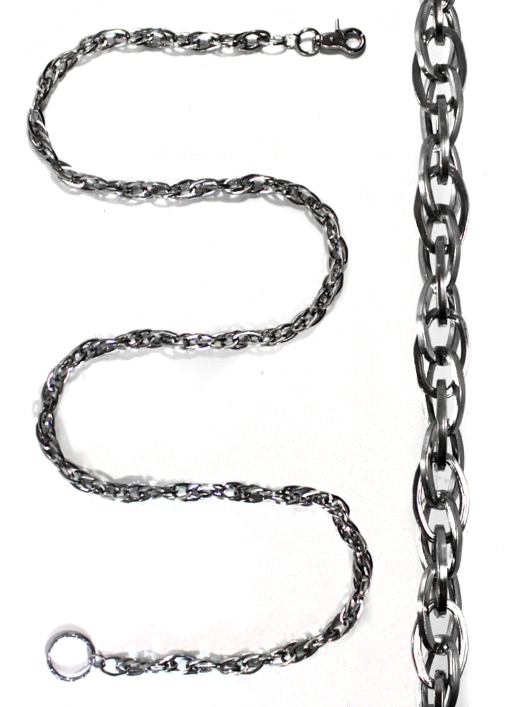 Цепь декоративная 054 Двойная металлическая - фото 1 - rockbunker.ru