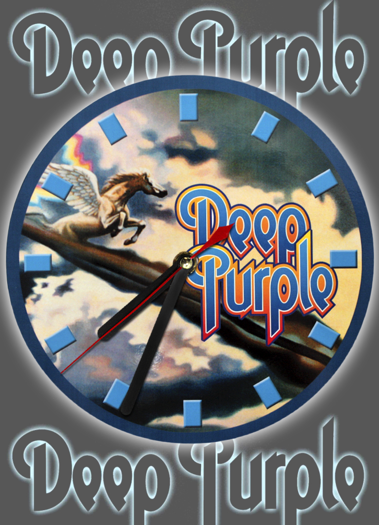 Часы настенные RockMerch Deep Purple - фото 1 - rockbunker.ru