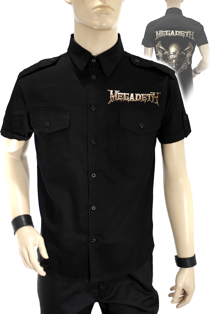 Рубашка с коротким рукавом Megadeth - фото 1 - rockbunker.ru