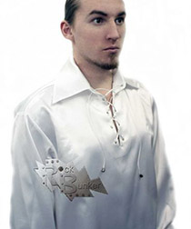 Рубашка готическая Serpent Eye SE-R-A-0006 белая - фото 2 - rockbunker.ru