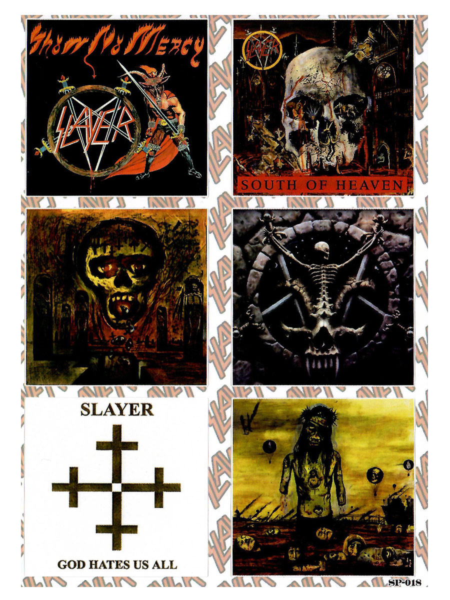 Набор стикеров Slayer - фото 2 - rockbunker.ru