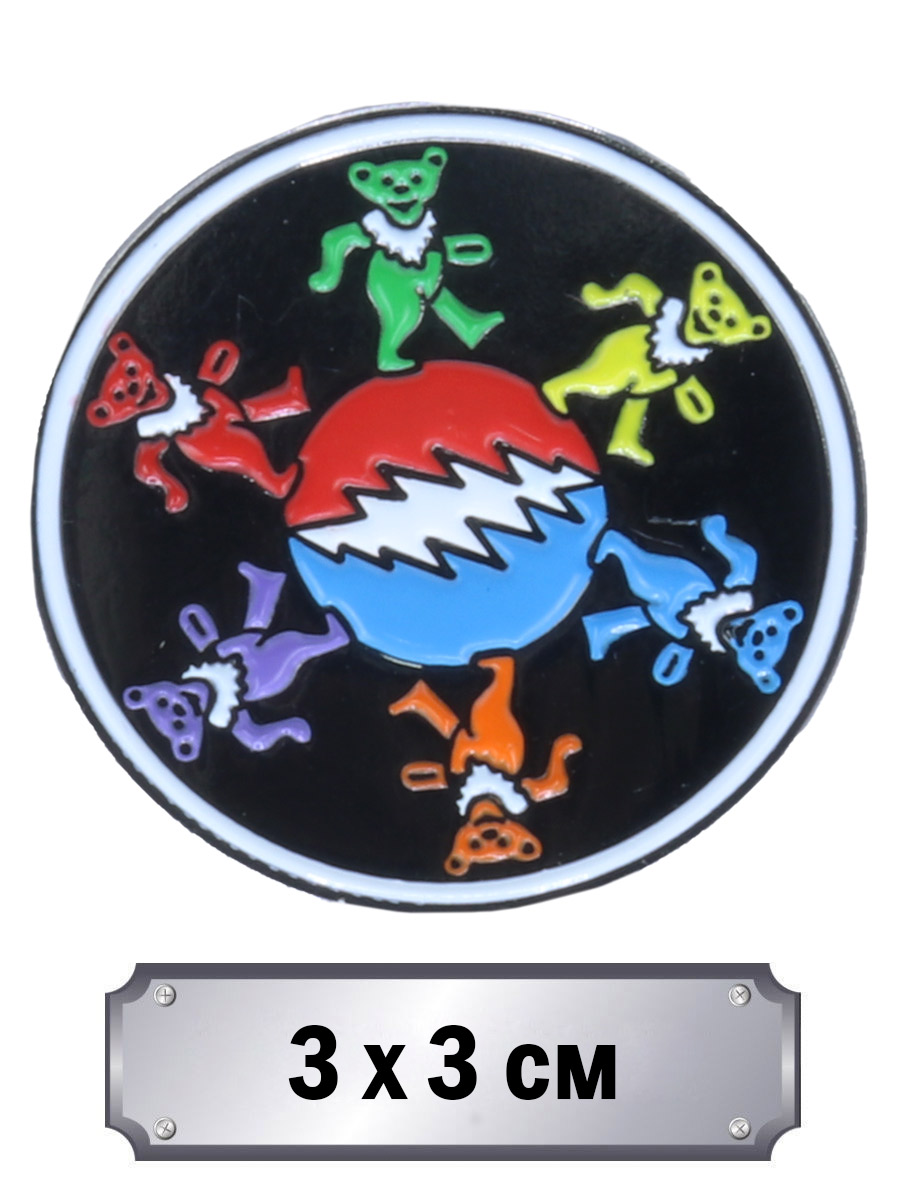 Значок Grateful Dead - фото 1 - rockbunker.ru