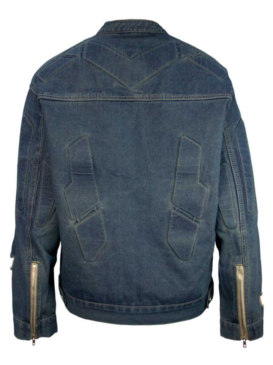 Куртка Джинсовая Серая - фото 2 - rockbunker.ru