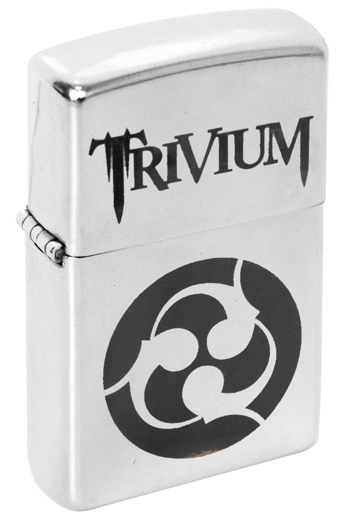 Зажигалка с гравировкой Trivium - фото 1 - rockbunker.ru