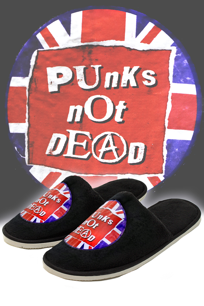 Тапочки Punks not Dead - фото 1 - rockbunker.ru