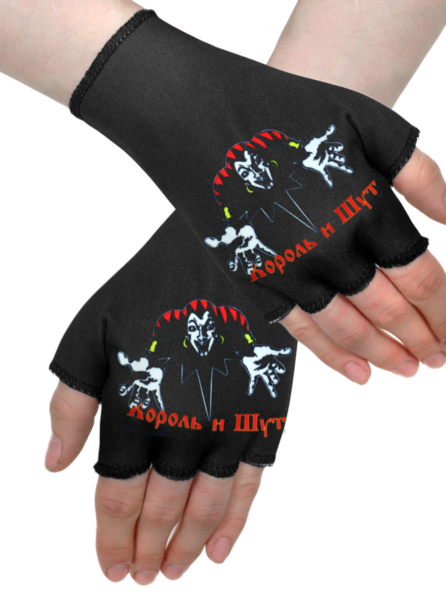 Перчатки-митенки Ария - фото 2 - rockbunker.ru