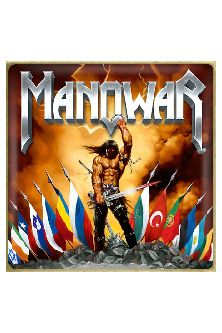 Значок RockMerch Manowar - фото 1 - rockbunker.ru