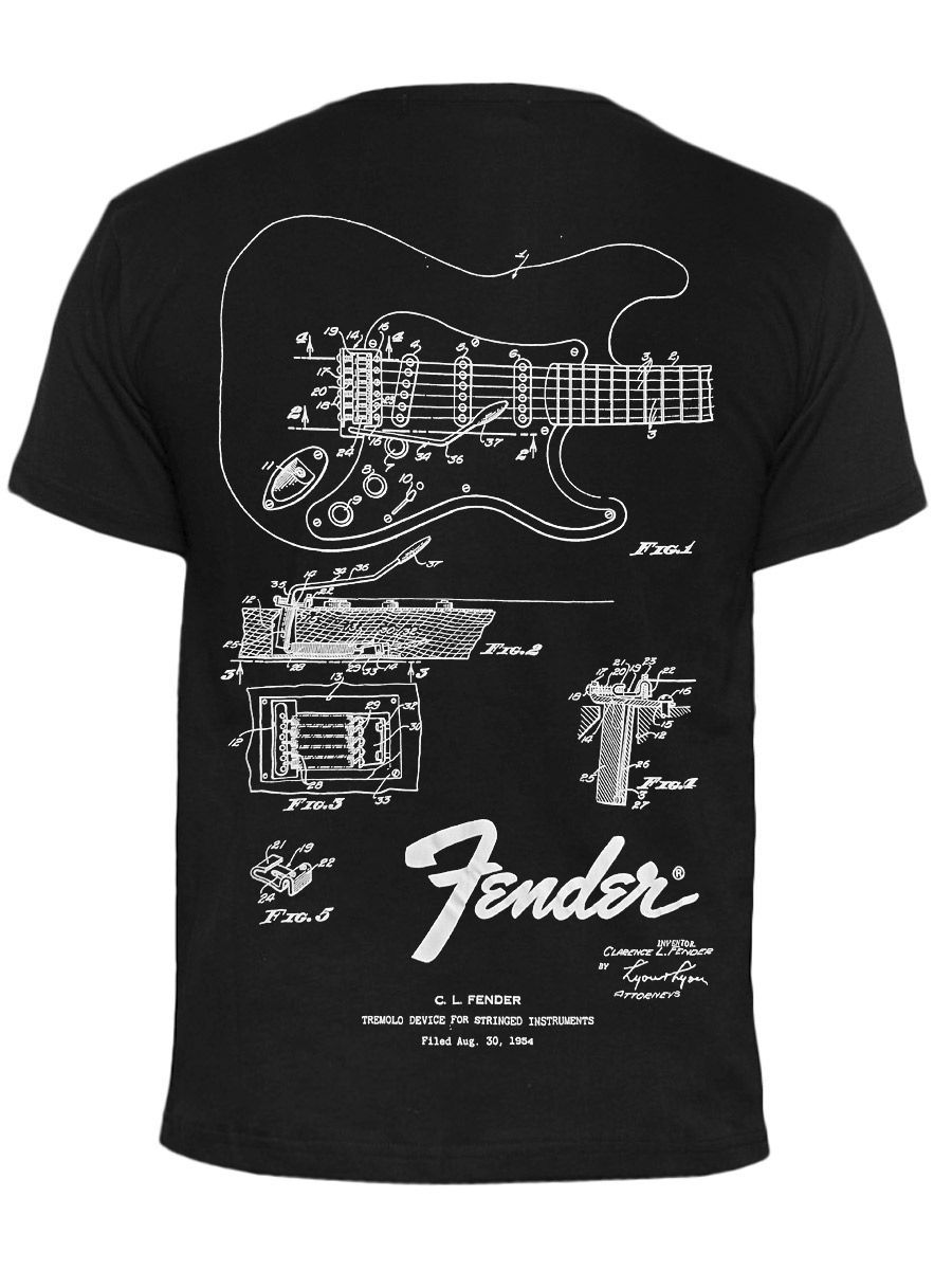 Футболка Fender  - фото 2 - rockbunker.ru