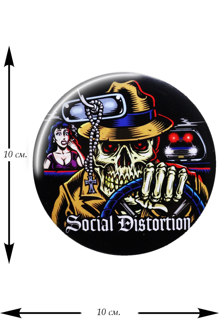 Значок Social Distortion - фото 1 - rockbunker.ru