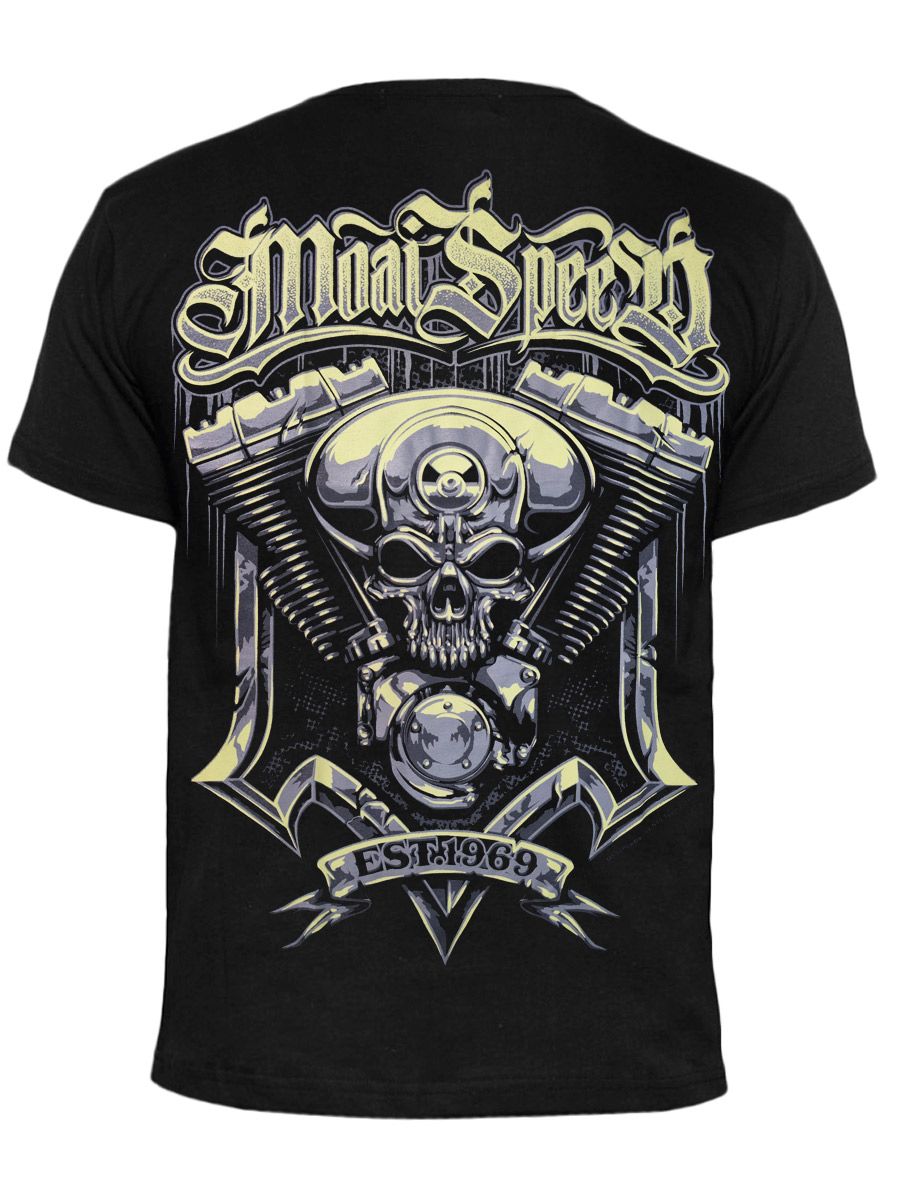 Футболка Moai Speed Engine - фото 1 - rockbunker.ru