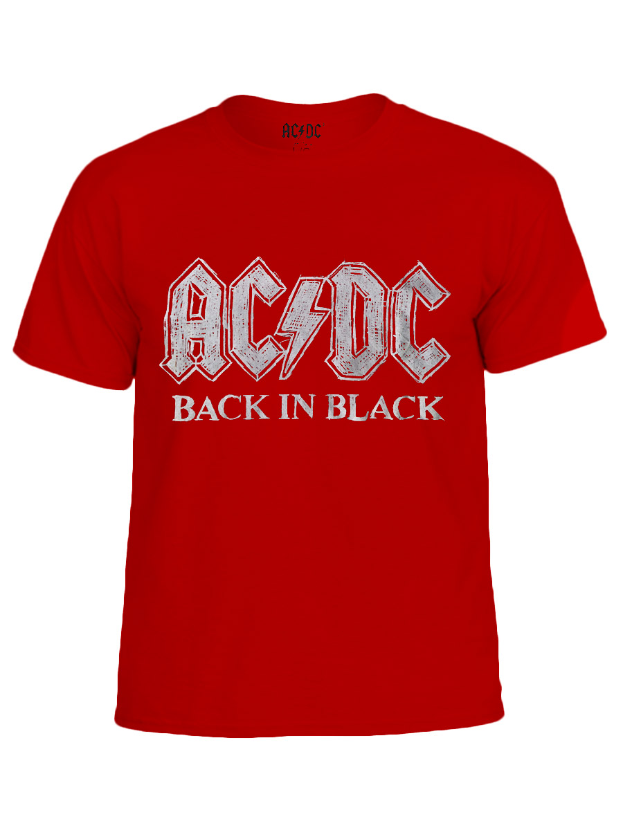 Футболка AC DC красная - фото 1 - rockbunker.ru
