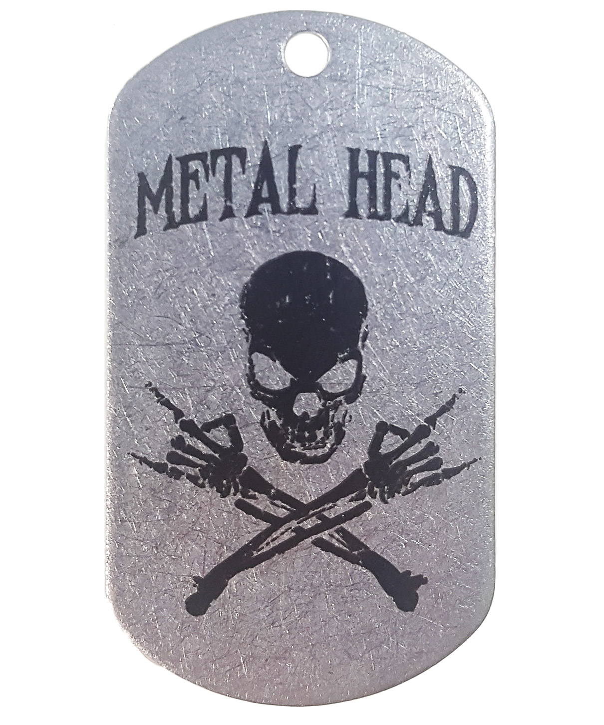 Жетон стальной Metal Head - фото 1 - rockbunker.ru