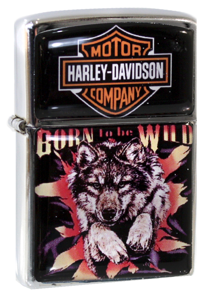 Зажигалка RockMerch Harley-Davidson Born to be wild - фото 1 - rockbunker.ru